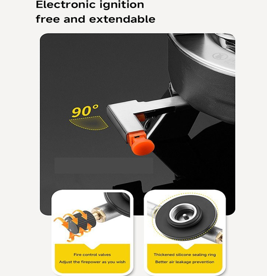 اجاق سه شعله حرفه‌ای M-3D 