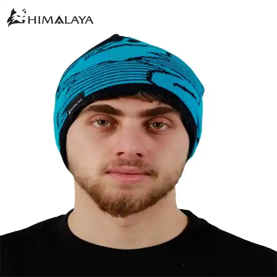 کلاه بافت داخل پلار طرح کوه هیمالیا