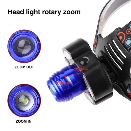 چراغ پیشانی ۳ لامپ مدل Rotary Zoom