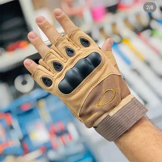 دستکش کوهنوردی اوکلی نیم انگشت (تاکتیکال نیم پنجه) Oakley Ha