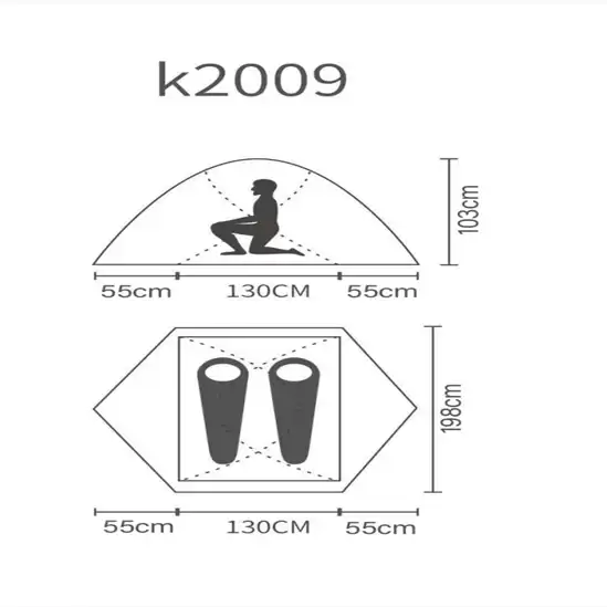 چادردو نفره پکینیو مدل PKN K2009 