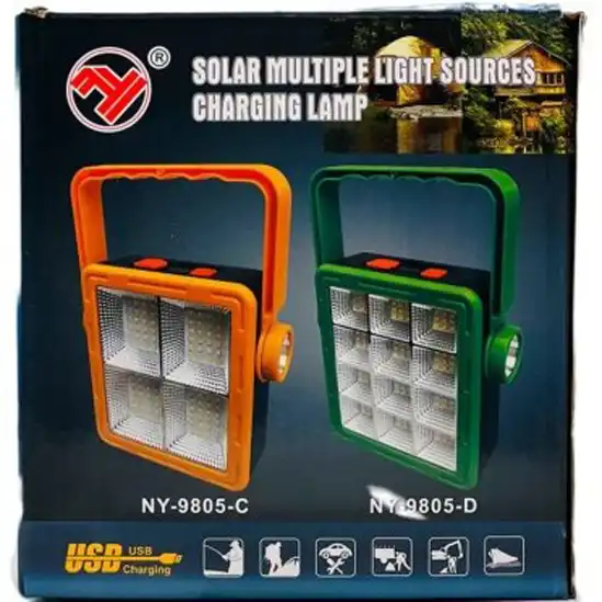 پروژکتور شارژی و خورشیدی مدل NY-9805-A 