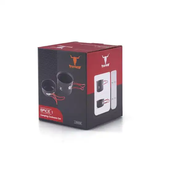 ست ظروف کمپینگ یک نفره کله گاوی مدل SPICE 1