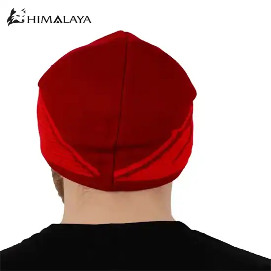 کلاه بافت داخل پلار طرح کوه هیمالیا