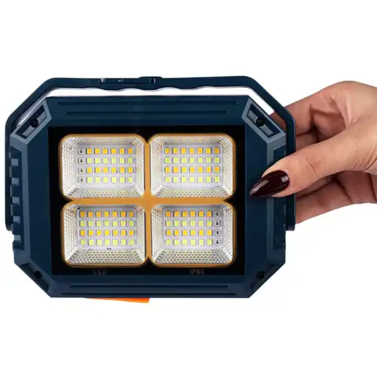 پروژکتور سیار شارژی و پاور بانک خورشیدی مدل CK902